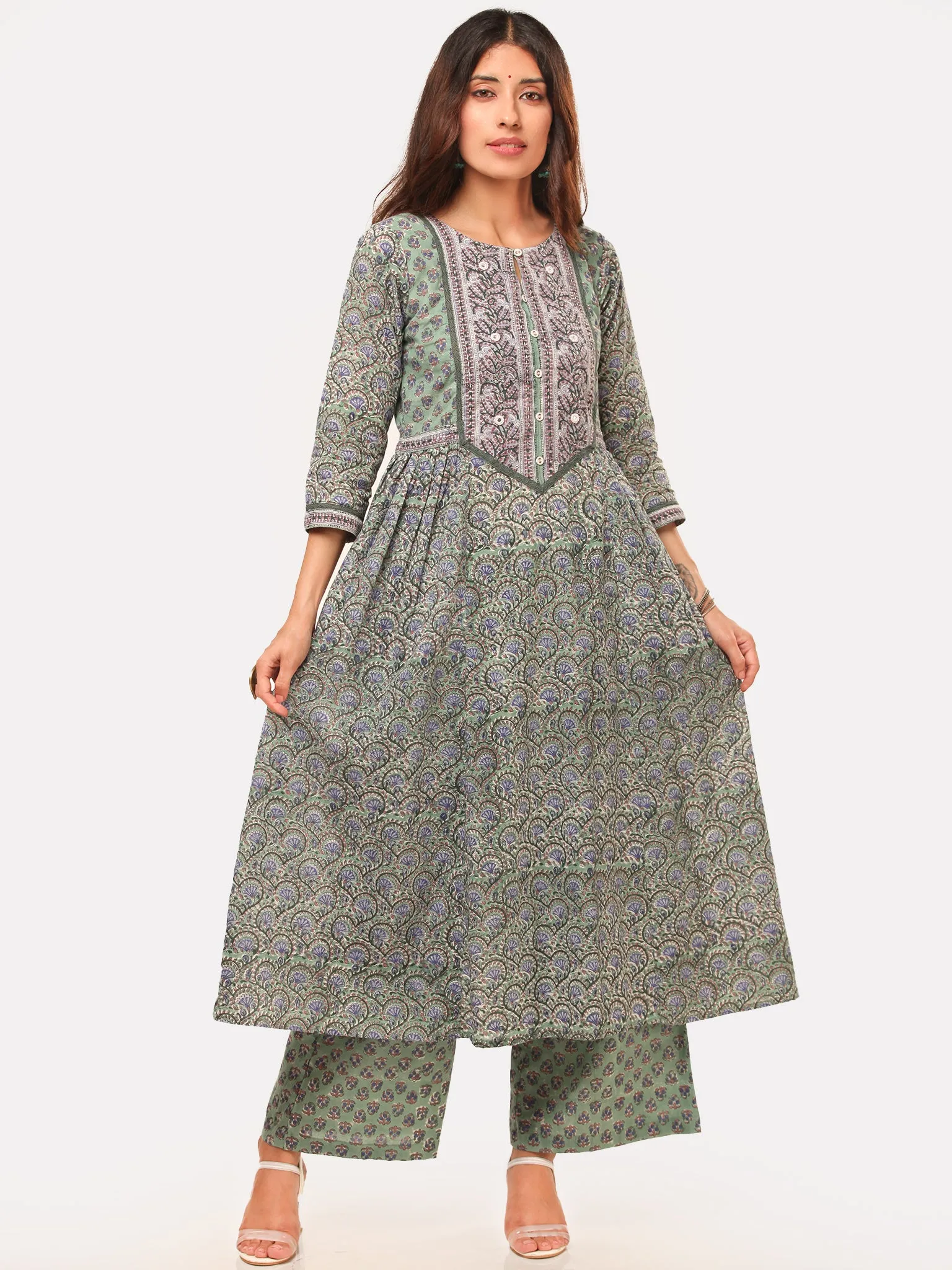 Harit Fiza Flared Kurta