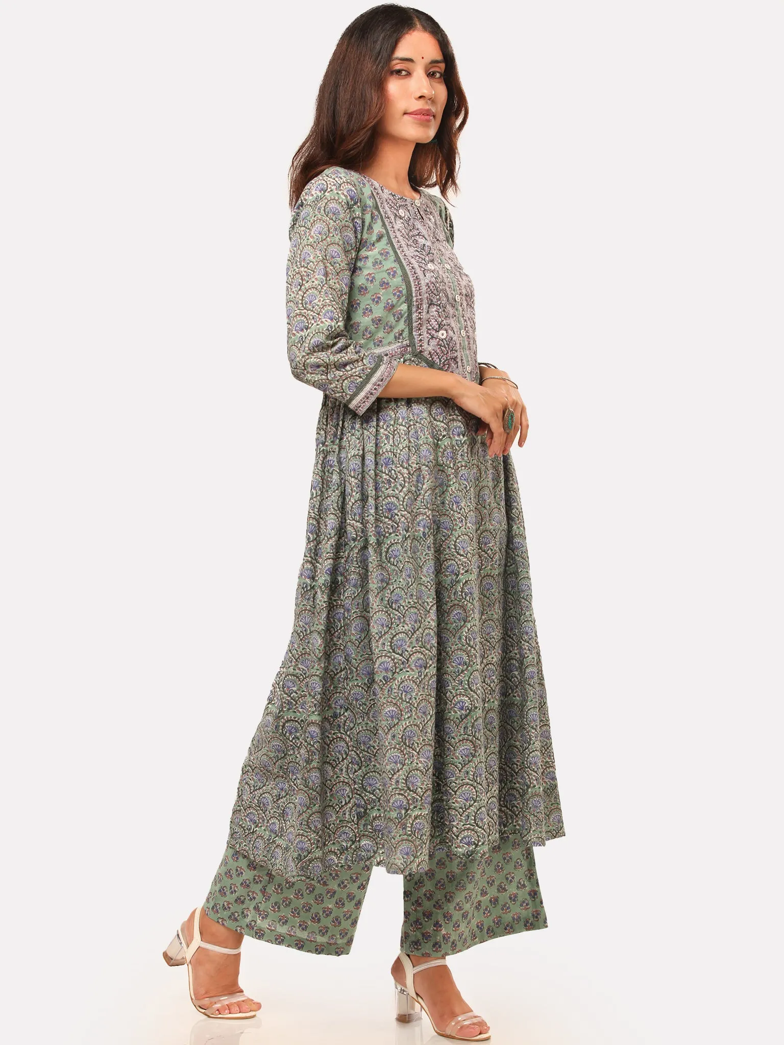 Harit Fiza Flared Kurta