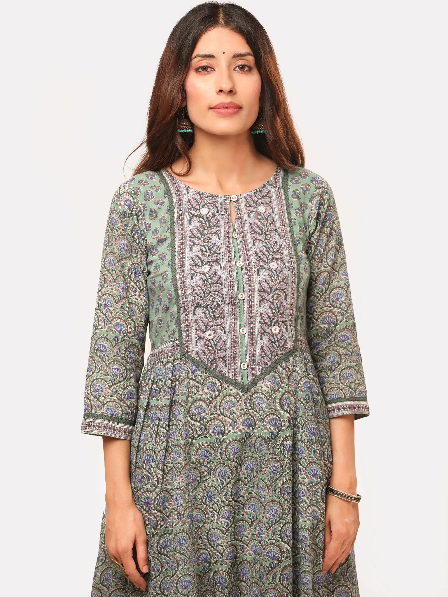 Harit Fiza Flared Kurta