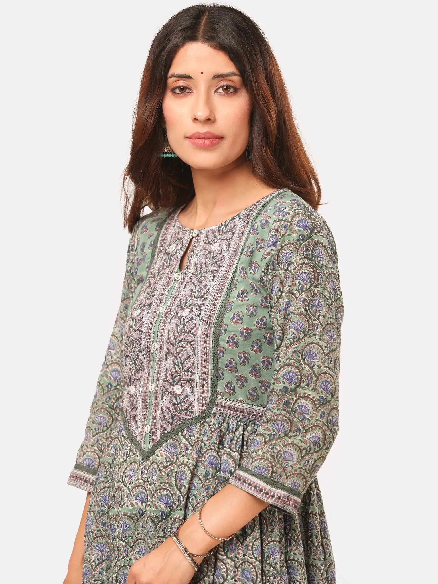 Harit Fiza Flared Kurta