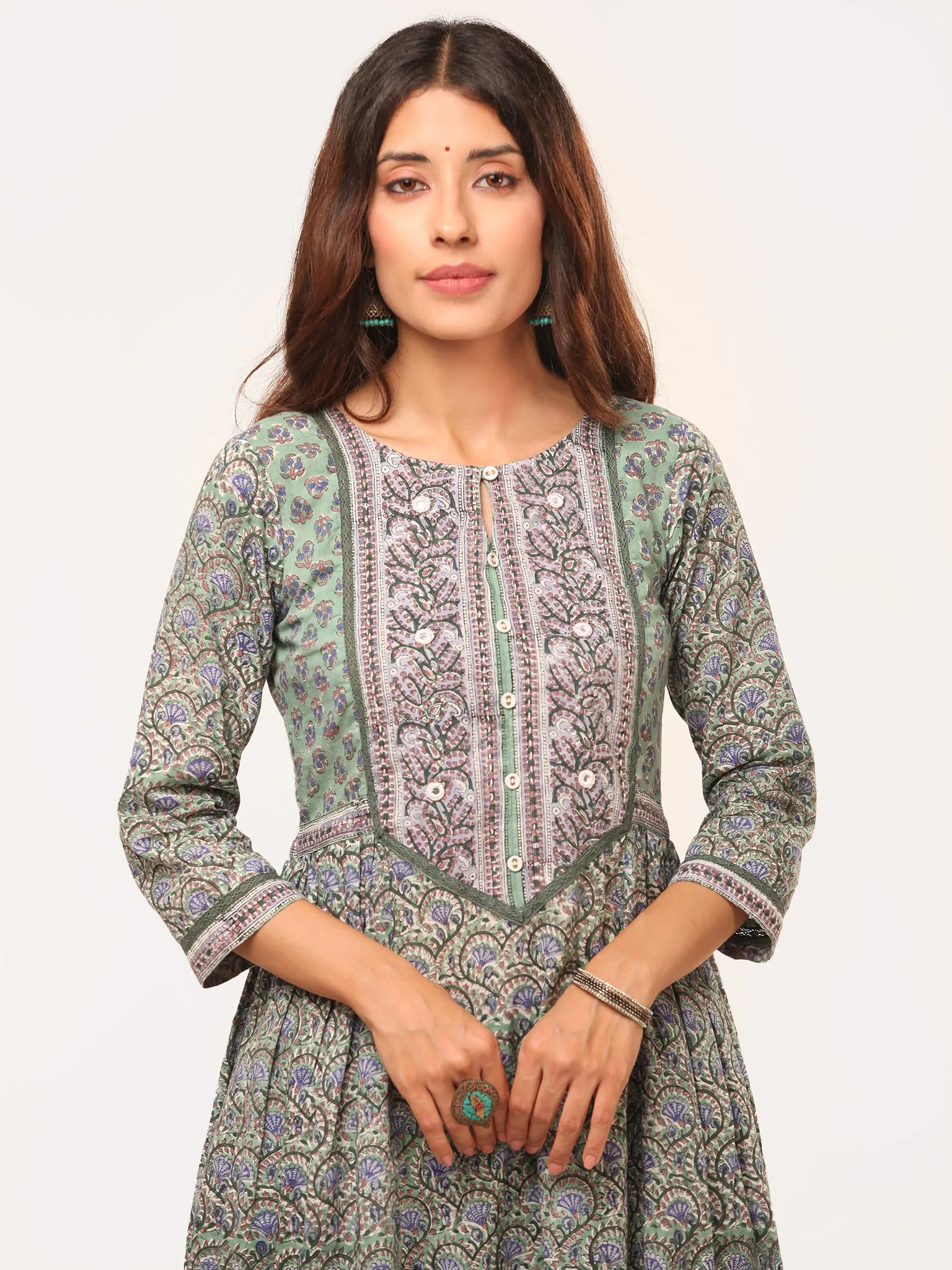 Harit Fiza Flared Kurta