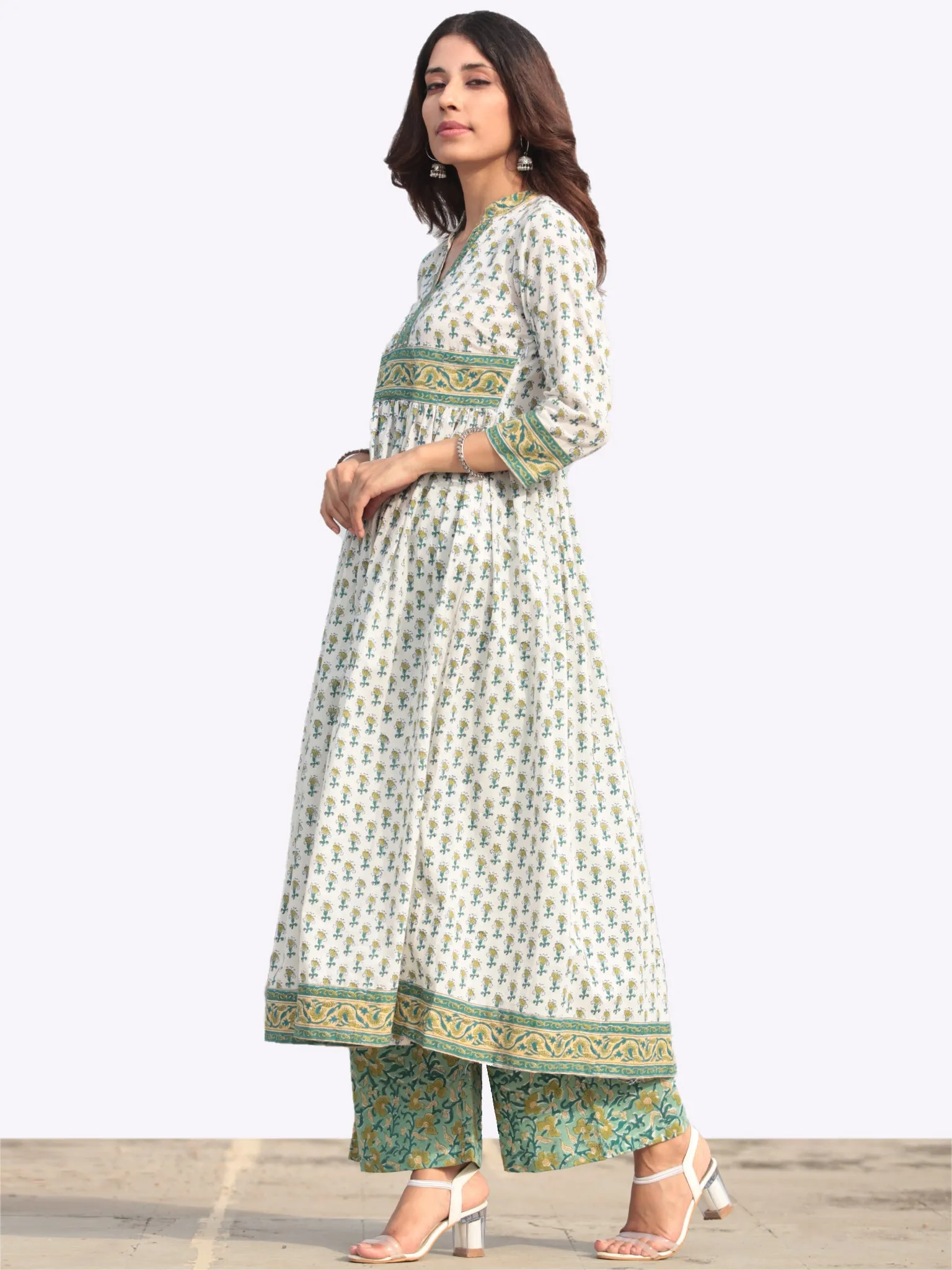 Harit Palak Flared Kurta