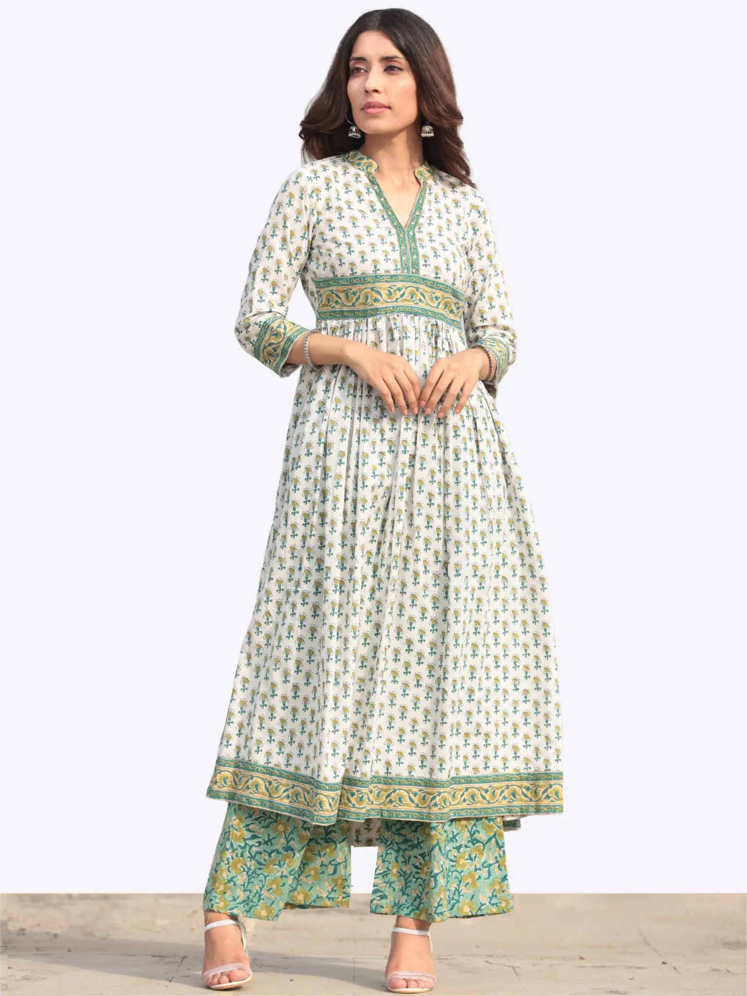 Harit Palak Flared Kurta