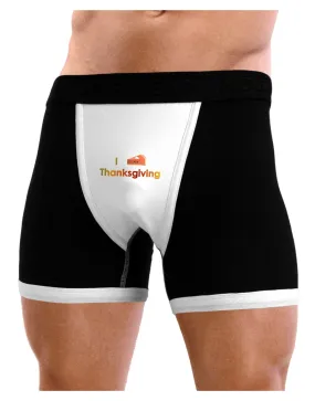 I Heart Thanksgiving Pumpkin Pie Mens Boxer Brief Underwear