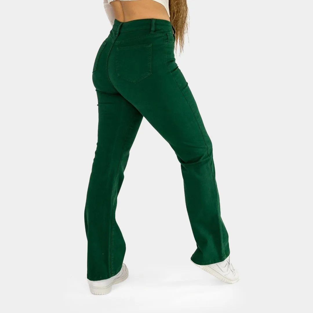 Impact Flare Fit Jeans - Emerald