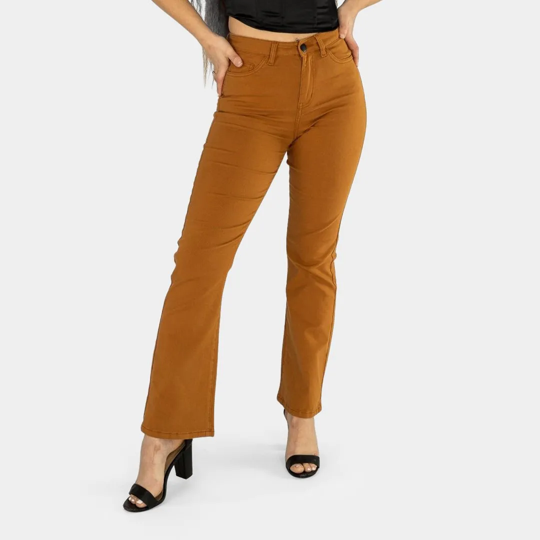 Impact Flare Fit Jeans - Tan