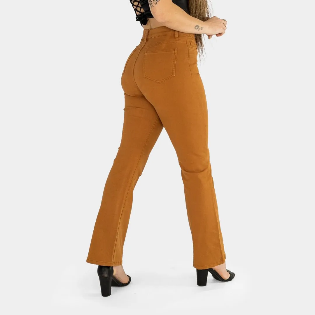 Impact Flare Fit Jeans - Tan