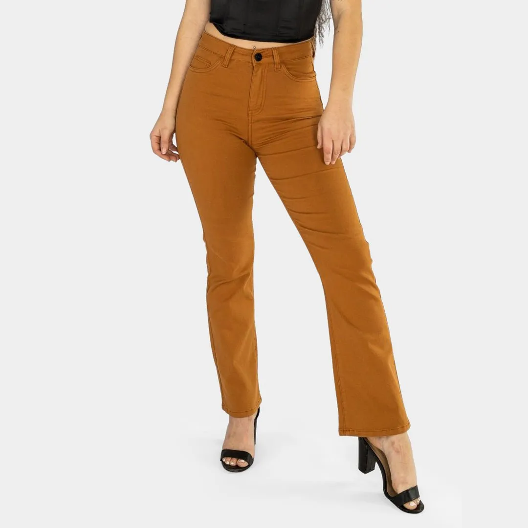 Impact Flare Fit Jeans - Tan