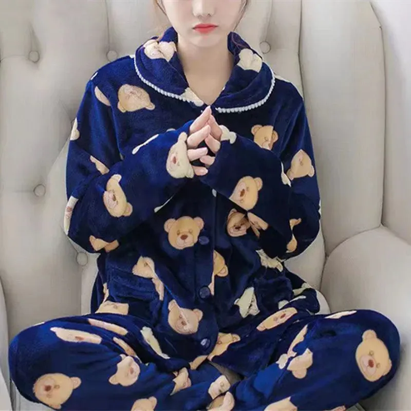 Kawaii Flannel Pajamas