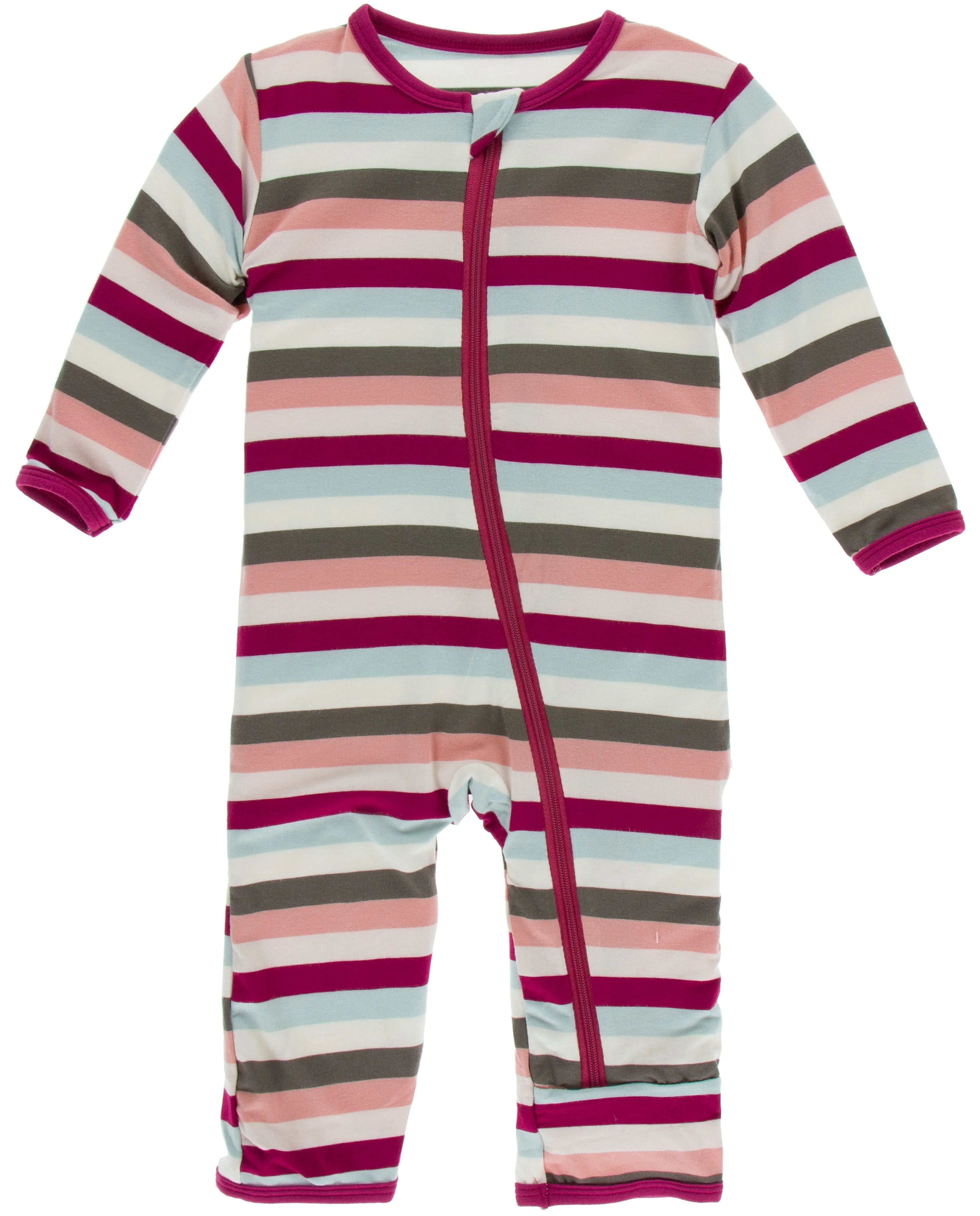 KicKee Pants Geology Stripe Coverall with Zipper