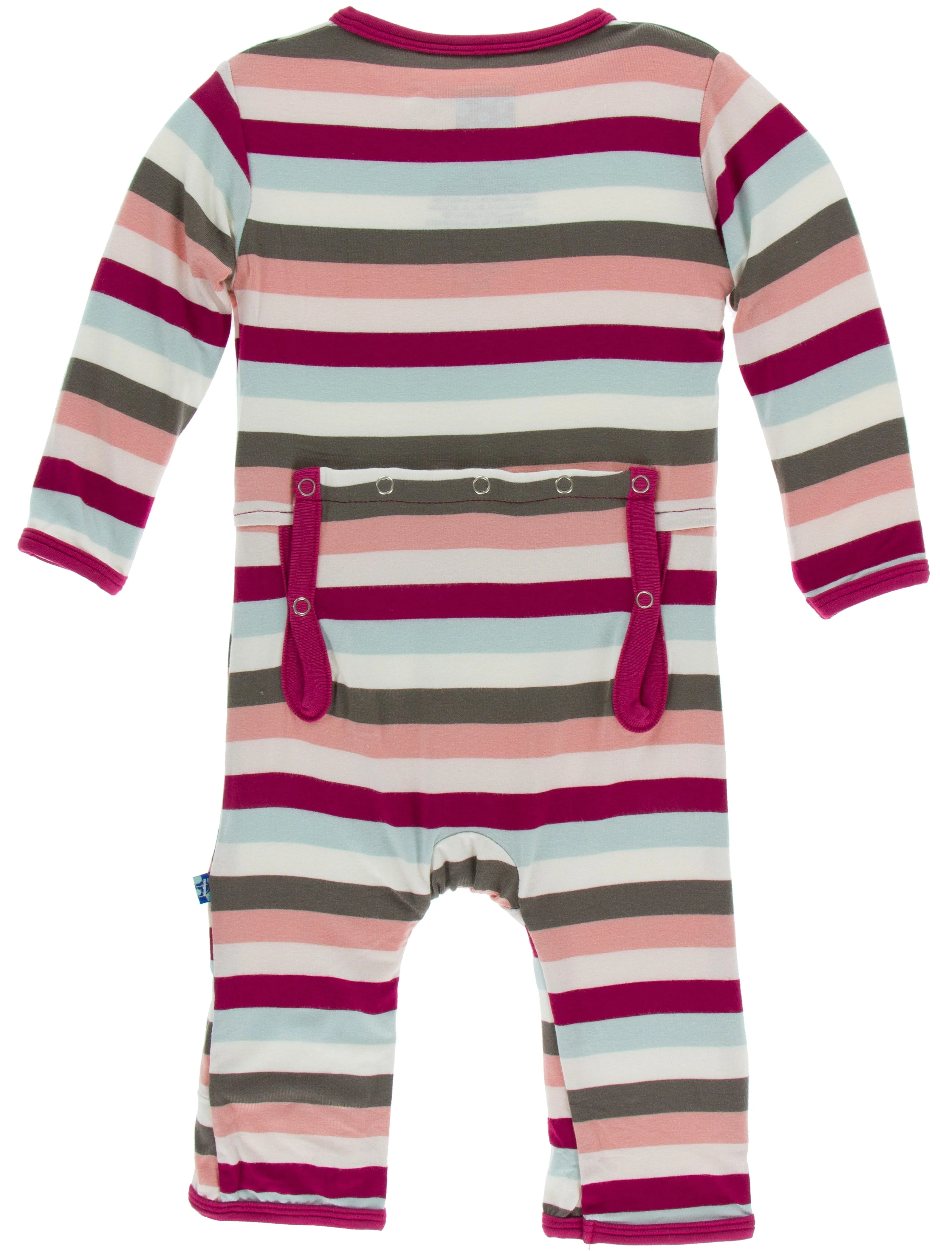 KicKee Pants Geology Stripe Coverall with Zipper