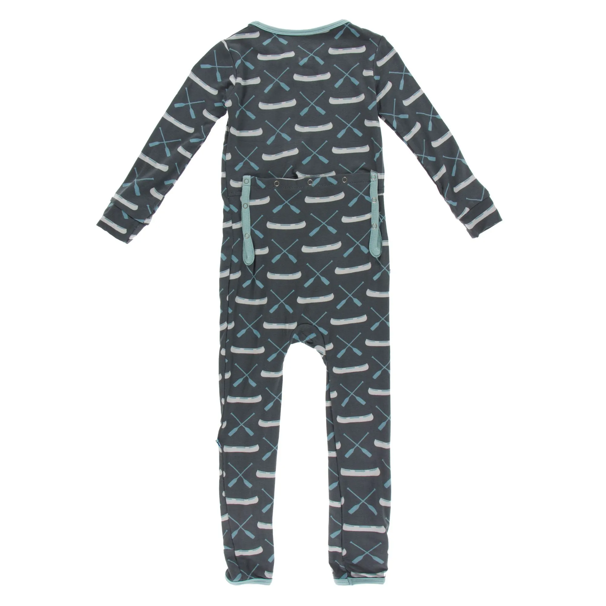 KicKee Pants Stone Paddles and Canoe Coverall with Zipper