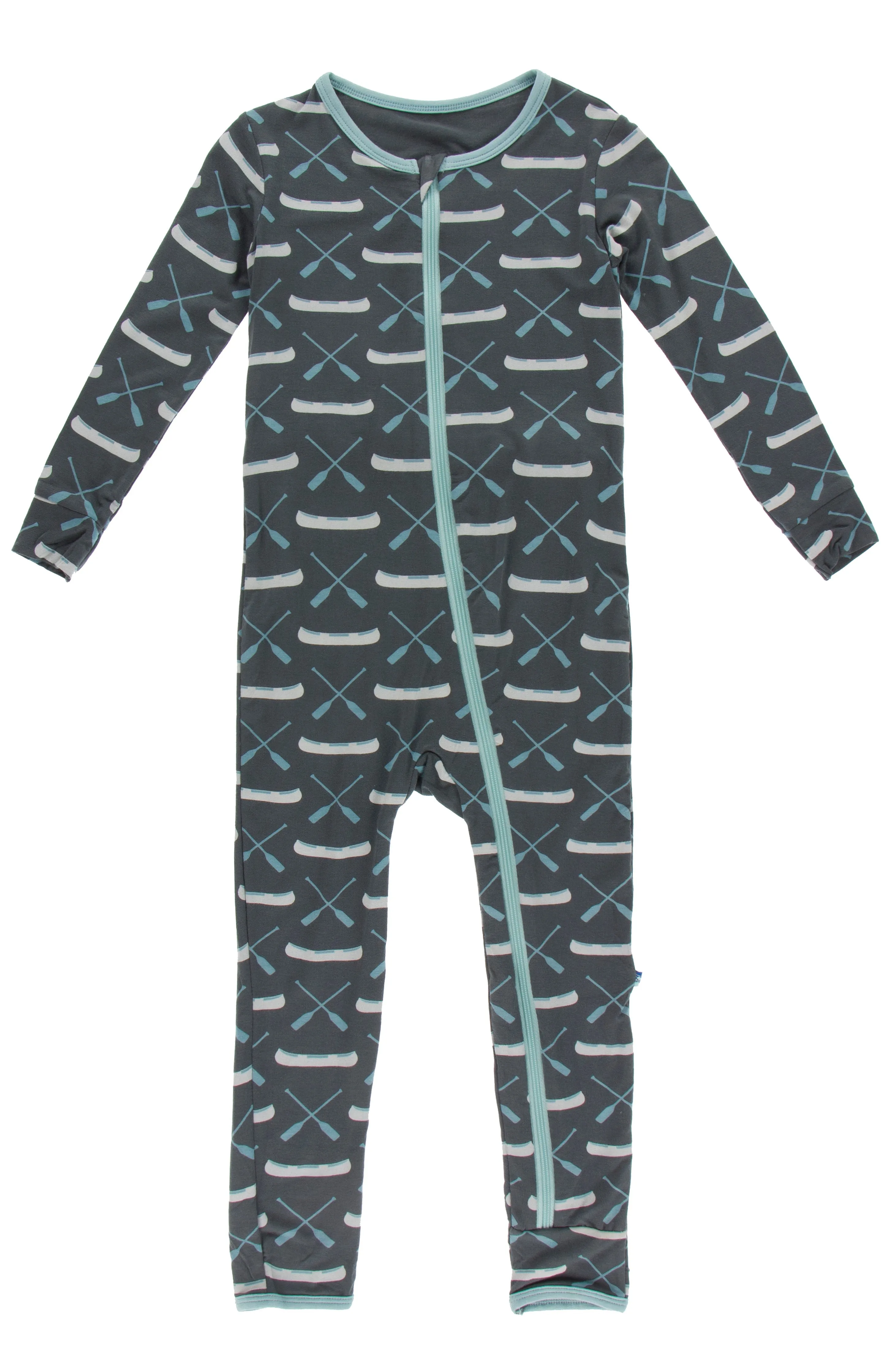 KicKee Pants Stone Paddles and Canoe Coverall with Zipper