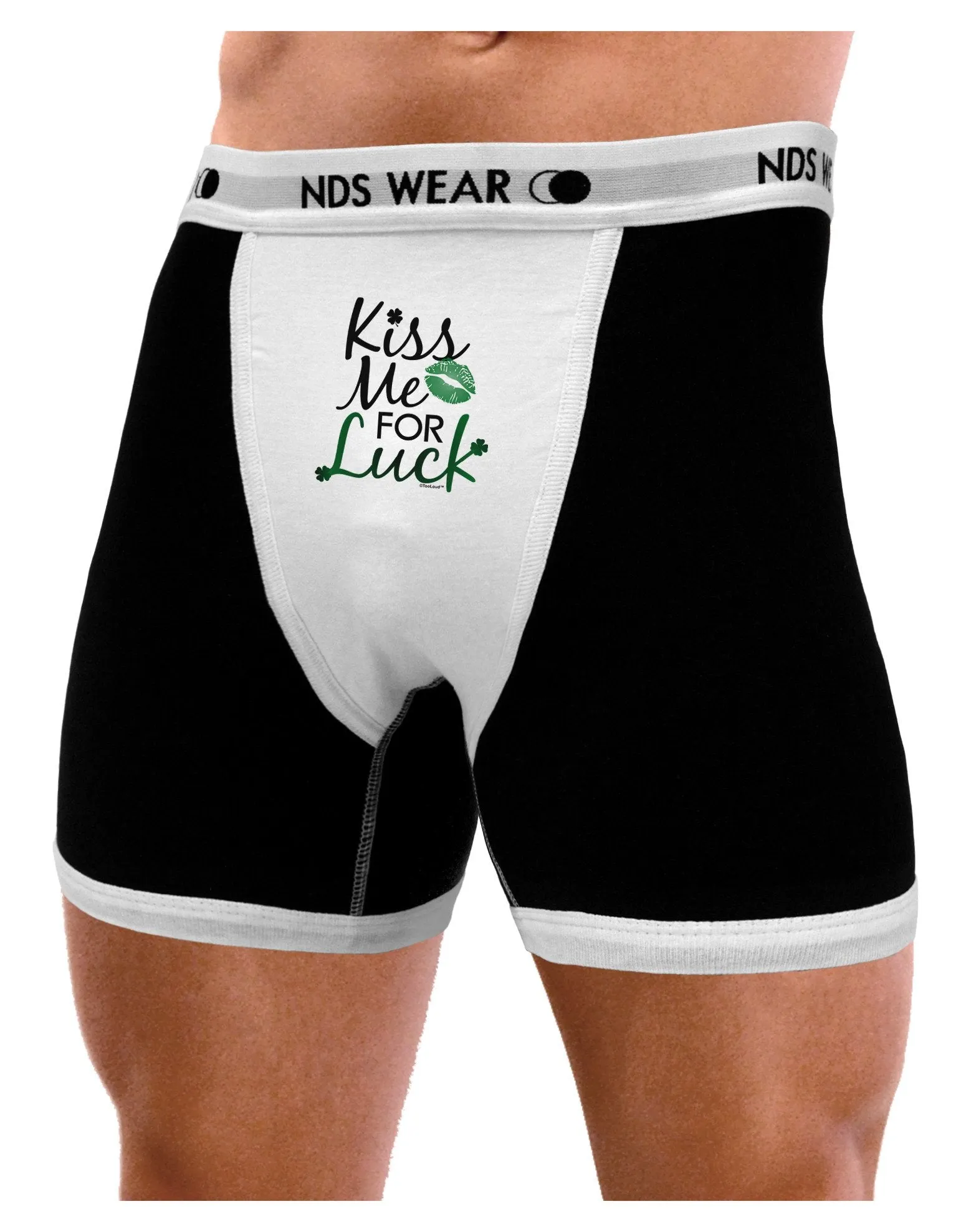 Kiss Me For Luck Mens Boxer Brief Underwear