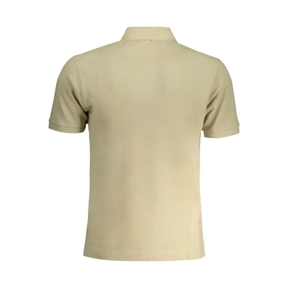 La Martina Beige Cotton Polo Shirt