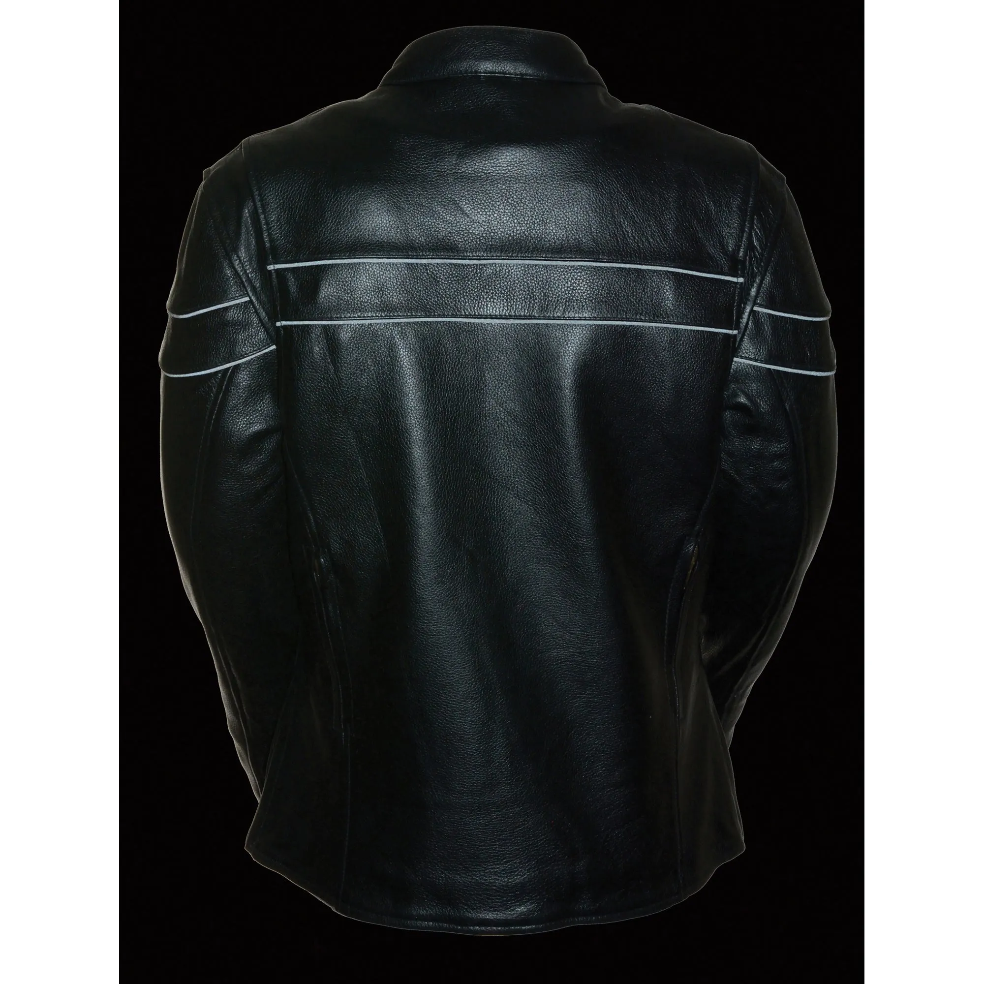 Ladies Sporty Scooter Crossover Leather Jacket