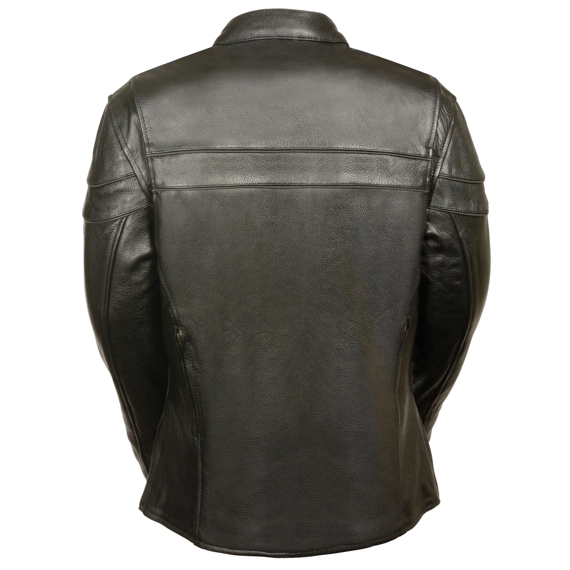 Ladies Sporty Scooter Crossover Leather Jacket