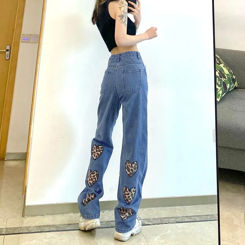 Leopard Hearts Retro Pants SD01089