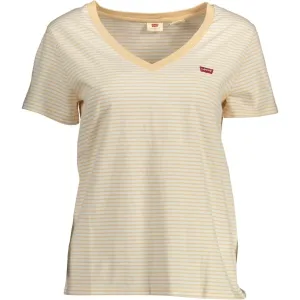 Levi's Beige Cotton Women T-Shirt