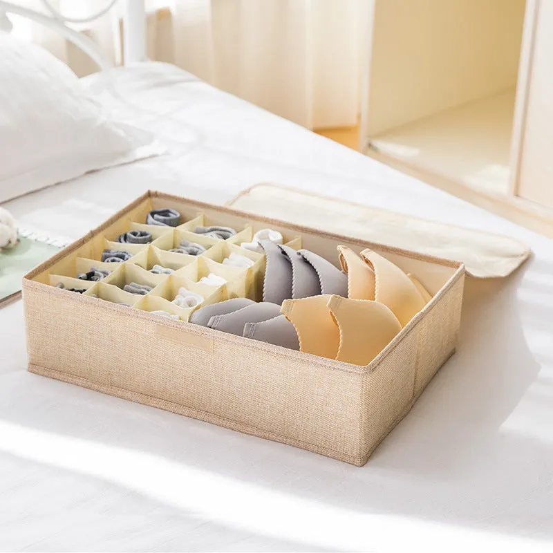 Linen storage box for underwear - organization