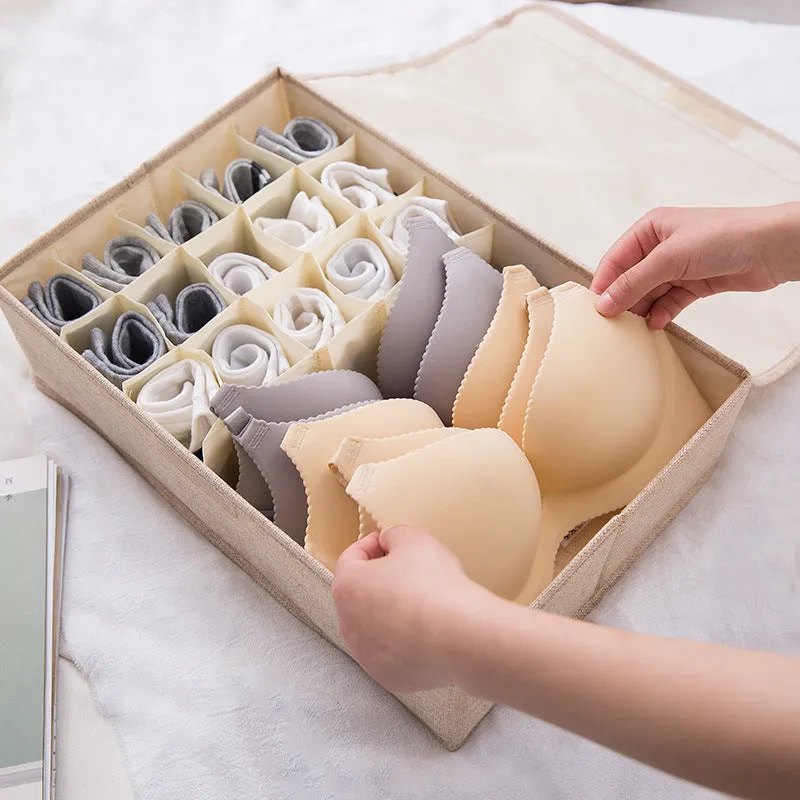 Linen storage box for underwear - organization