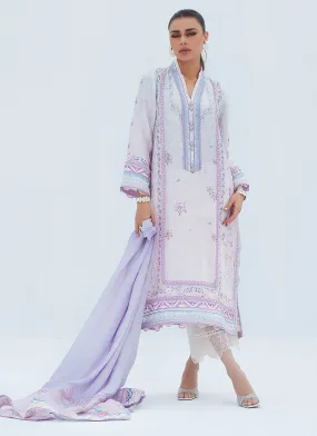 Liz Lilac Shirt And Dupatta