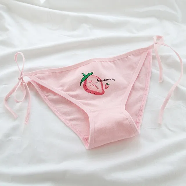 Lolita Pink Strawberry Panties