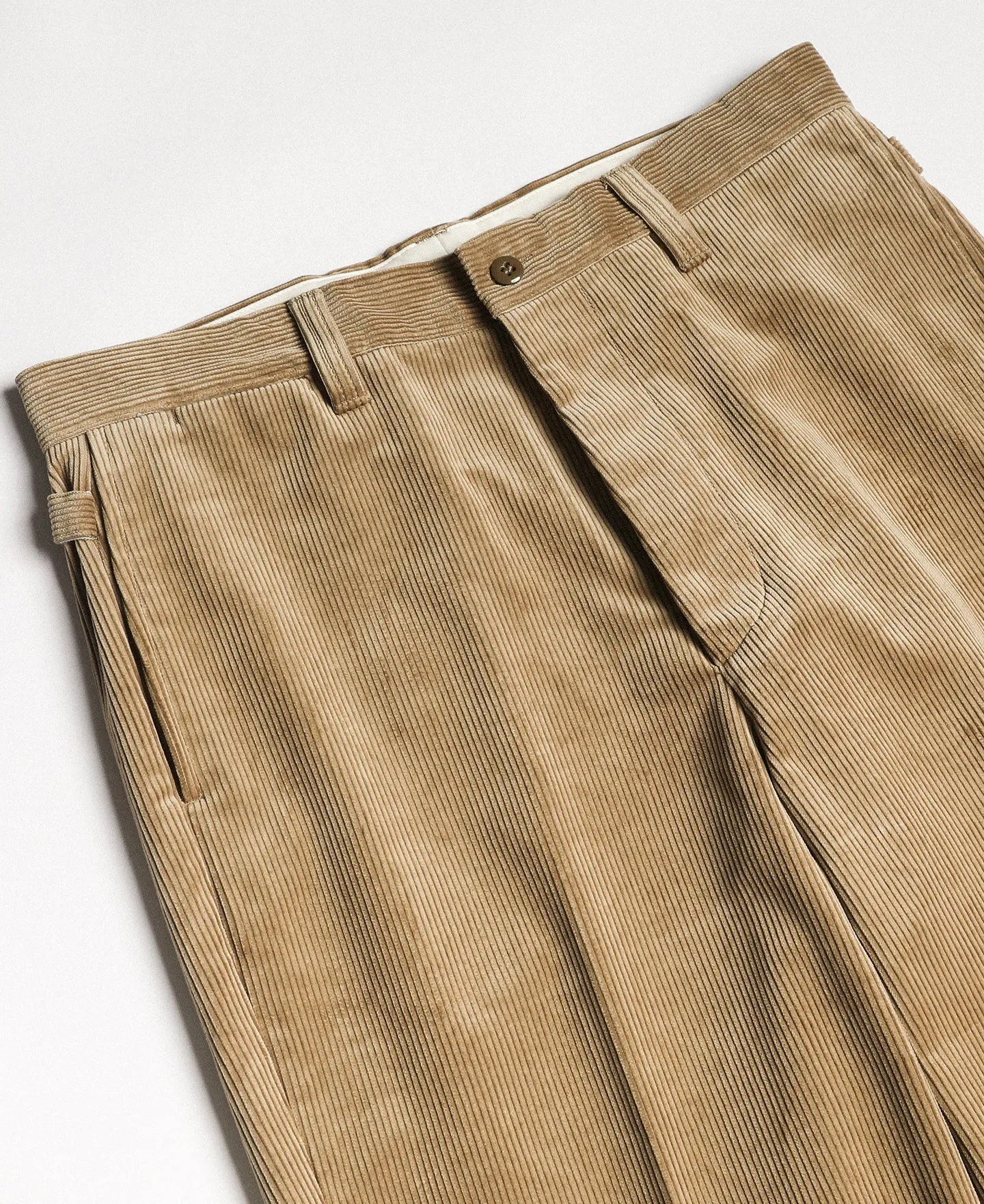 Lot 840 9.5 Wale 1940s Corduroy Work Pants - Khaki