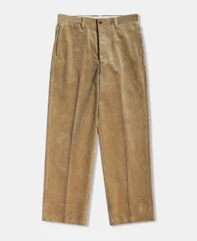 Lot 840 9.5 Wale 1940s Corduroy Work Pants - Khaki