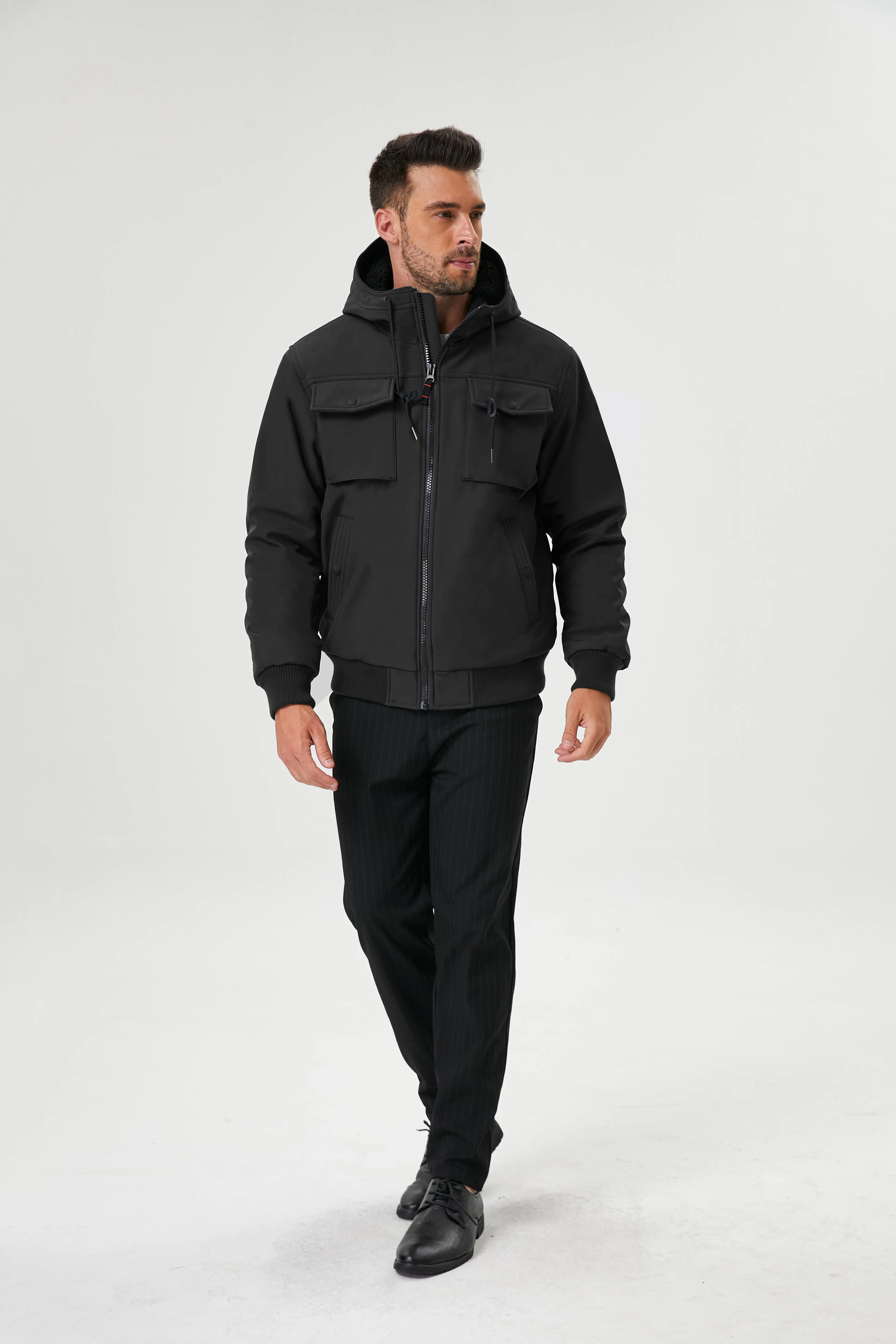 Marine Sherpa Lined Softshell Bomber