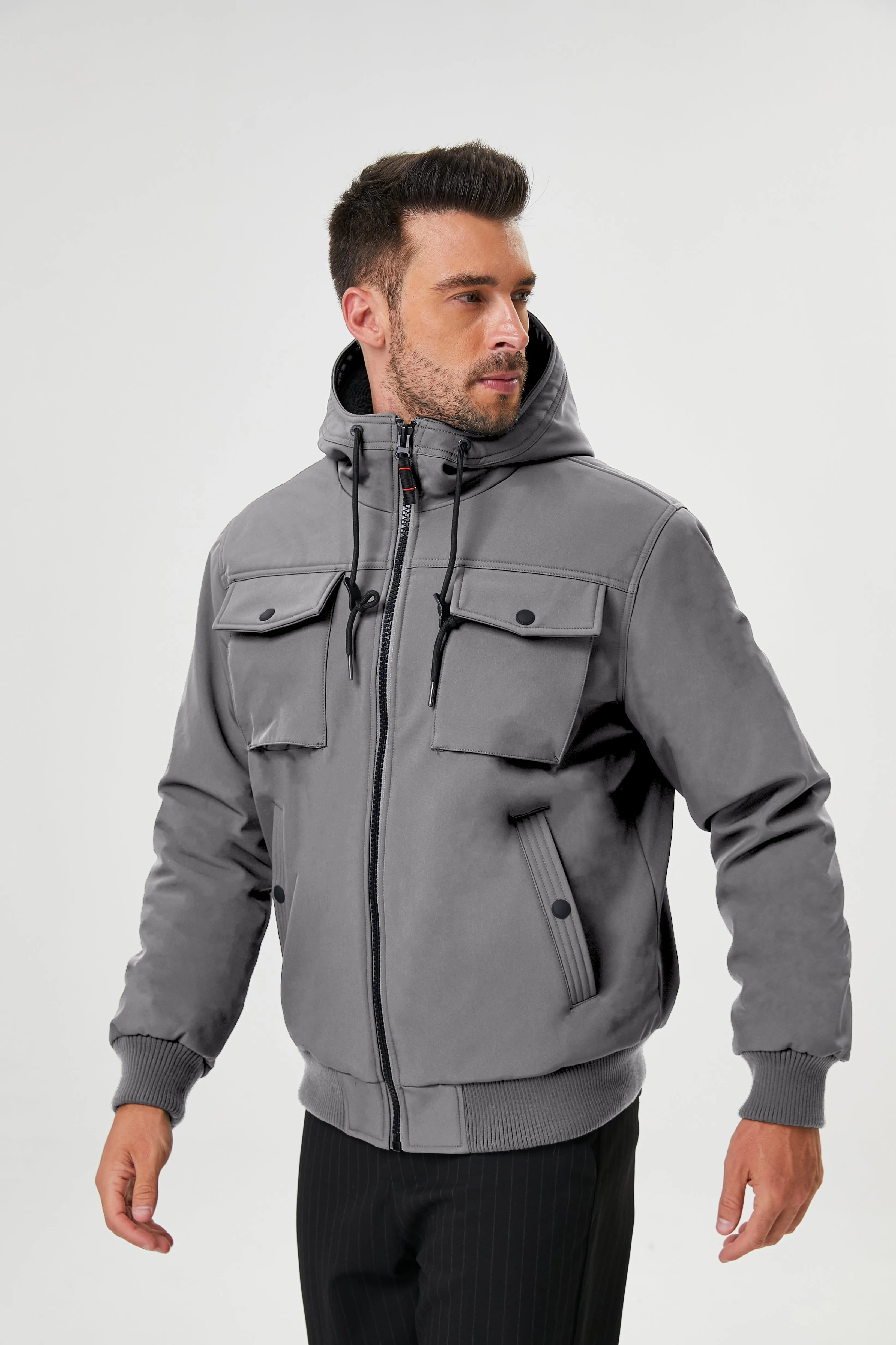 Marine Sherpa Lined Softshell Bomber