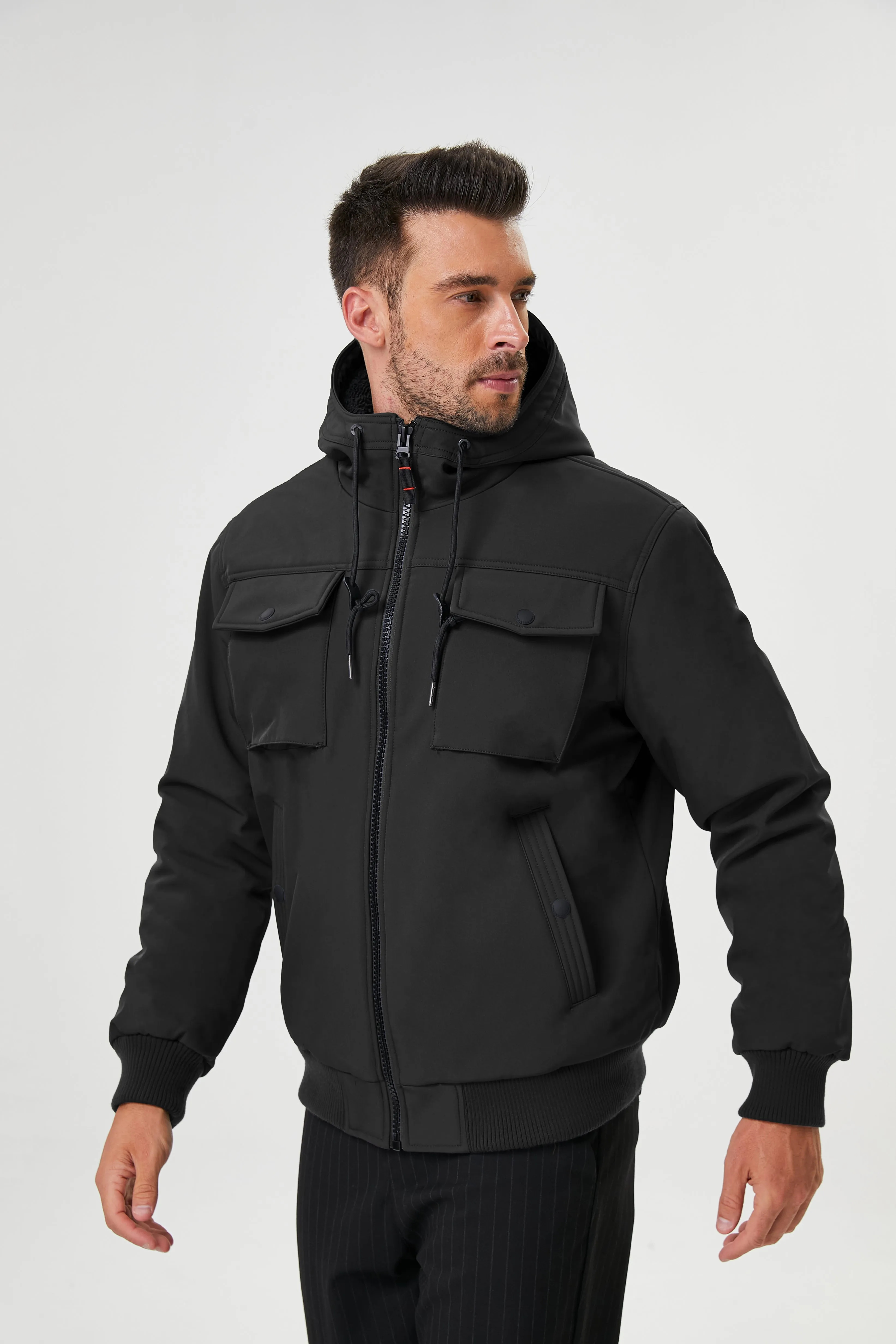 Marine Sherpa Lined Softshell Bomber