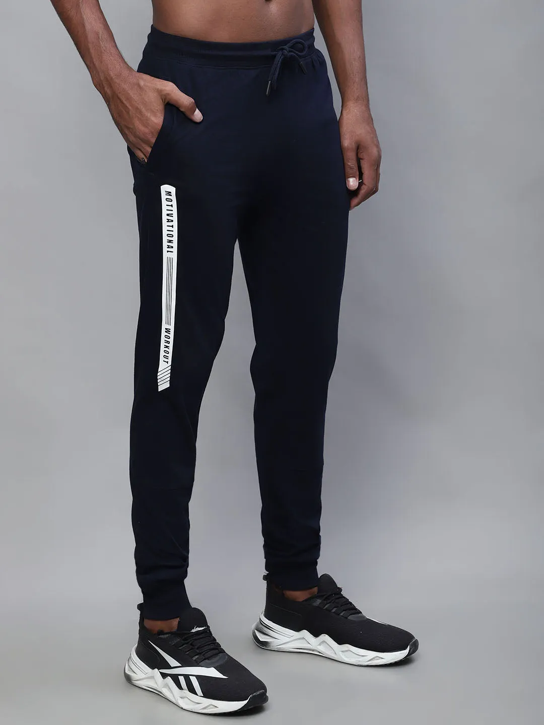 Men Navy Track Pant