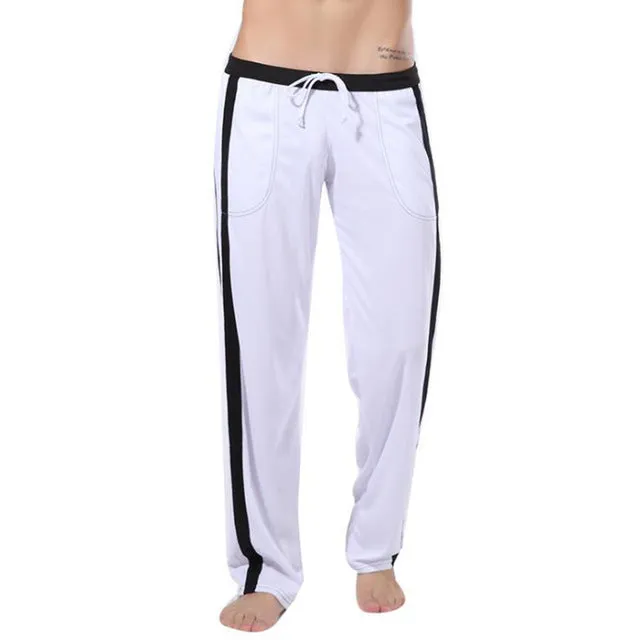 Men Sleepwear Polyester Loose Pants Thermal Underwear