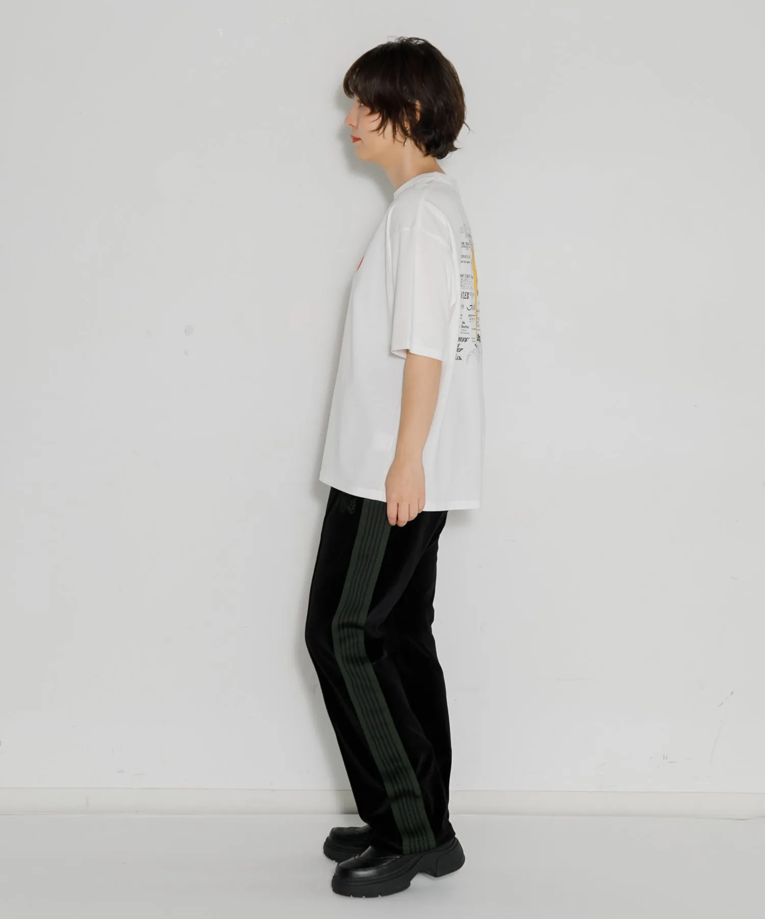 【MEN , WOMEN】NEEDLES Narrow Track Pant - C/Pe Velour