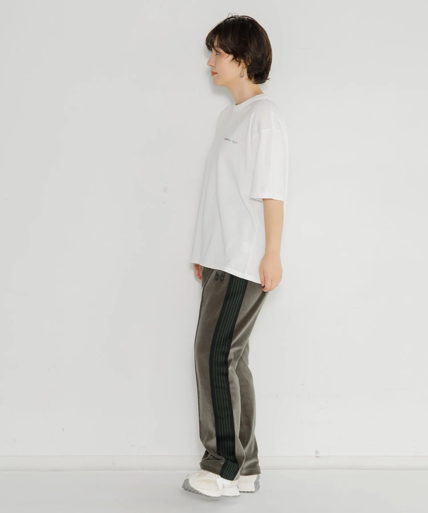 【MEN , WOMEN】NEEDLES Narrow Track Pant - C/Pe Velour