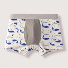 Mens Bamboo and Organic Cotton Underwear - Whales