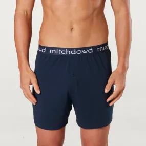 Men's Bamboo Loose Knit Boxer Shorts - Navy