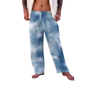 Men's Gradient Tie Dye Casual Pants 84094731YM