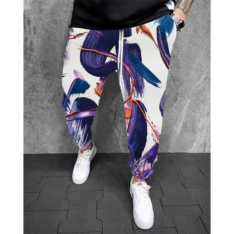 MEN'S PRINTED ELASTICATED SWEATPANTS 28461269YM