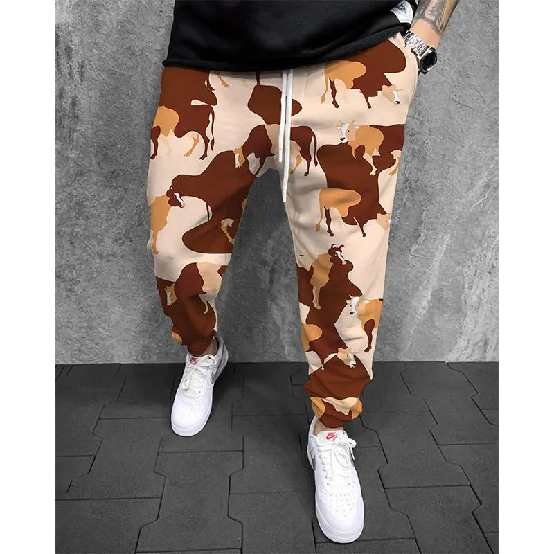 MEN'S PRINTED ELASTICATED SWEATPANTS 28461269YM