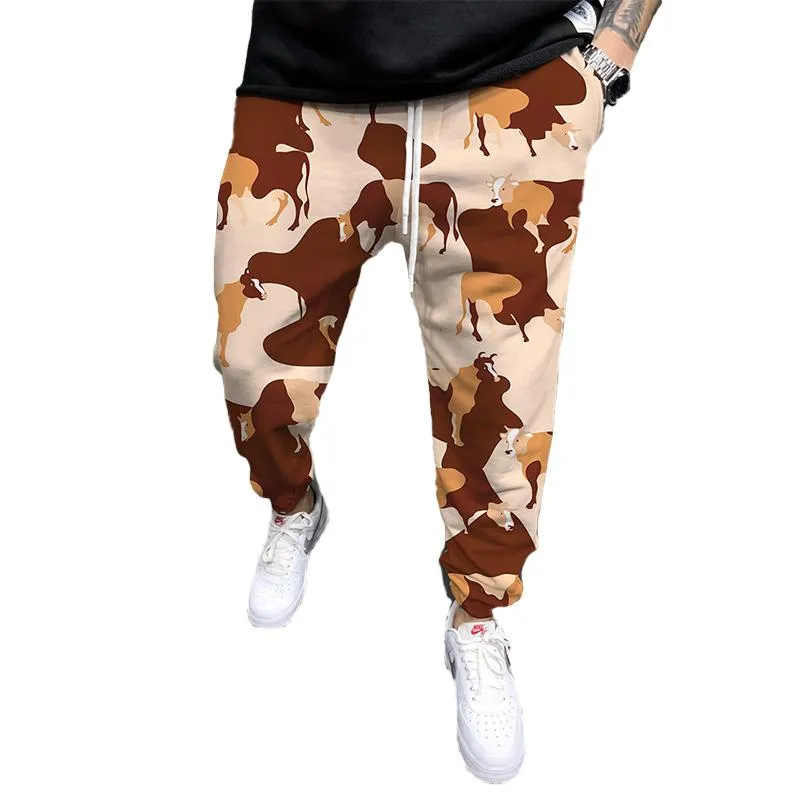 MEN'S PRINTED ELASTICATED SWEATPANTS 28461269YM