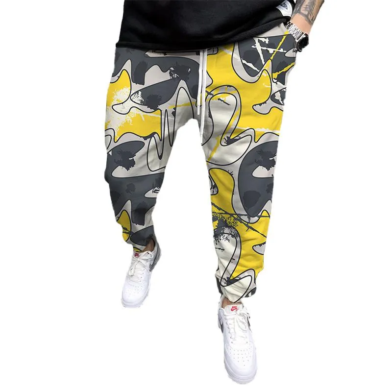 MEN'S PRINTED ELASTICATED SWEATPANTS 28461269YM