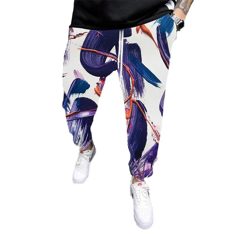 MEN'S PRINTED ELASTICATED SWEATPANTS 28461269YM