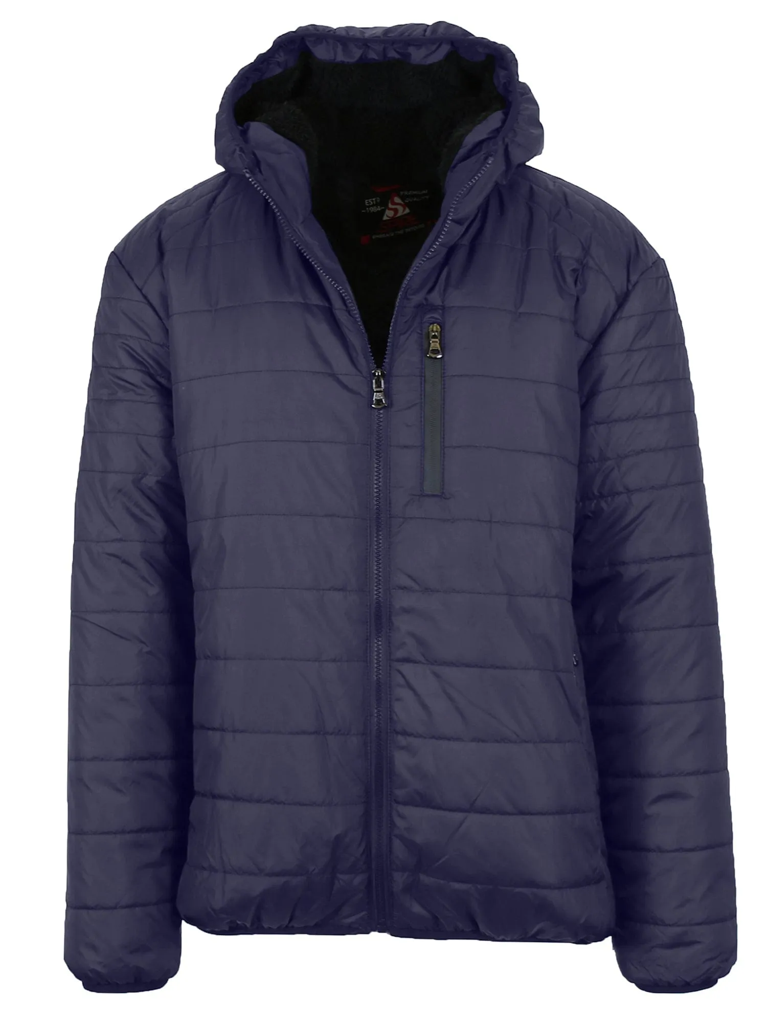 Men's Sherpa Lined Hooded Puffer Jacket