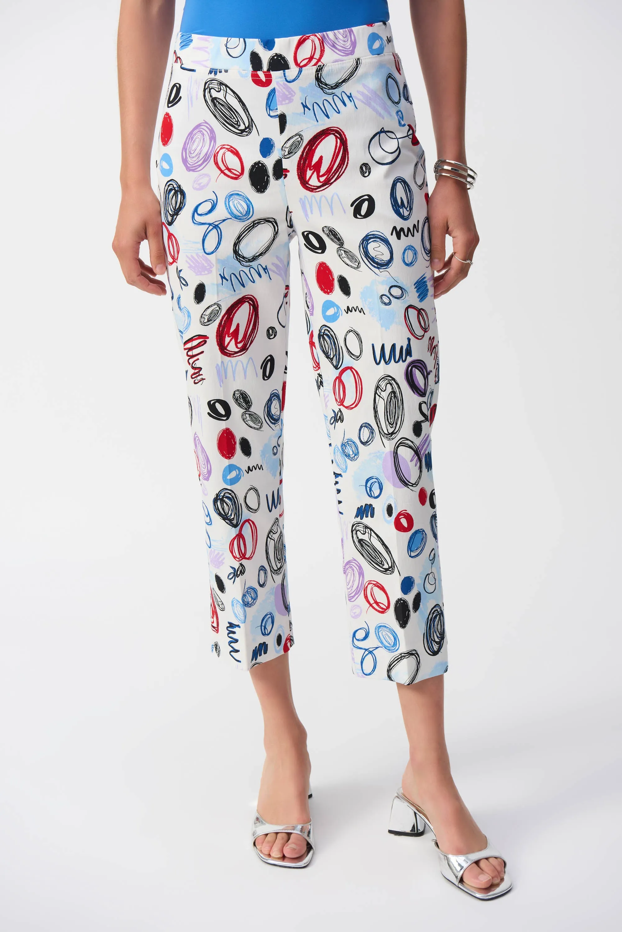 Millennium Abstract Print Crop Pants