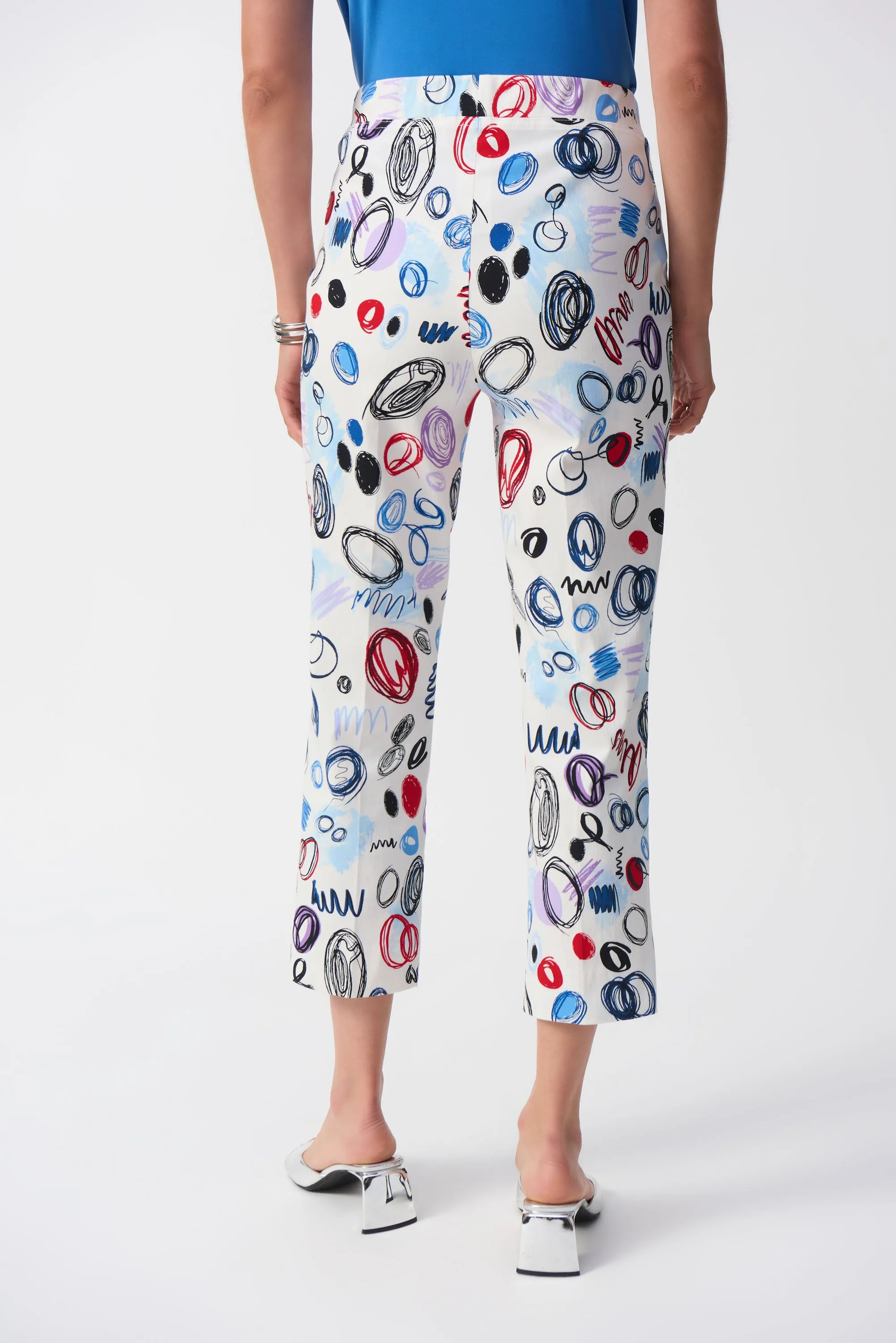 Millennium Abstract Print Crop Pants