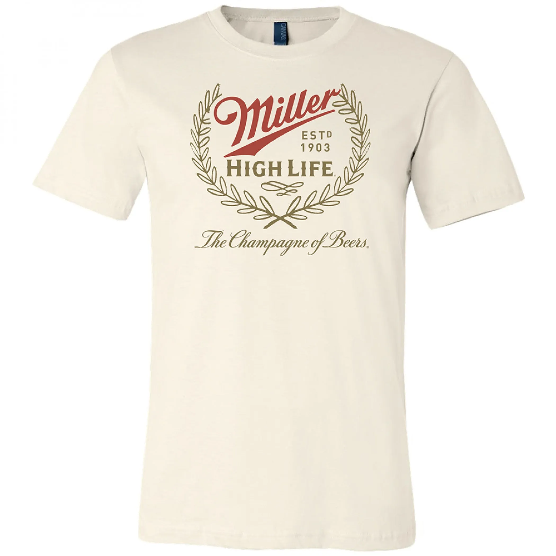 Miller High Life Champagne of Beers Wreath Logo T-Shirt