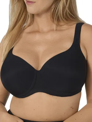 Modern Soft   Cotton Padded T-Shirt Bra - Black