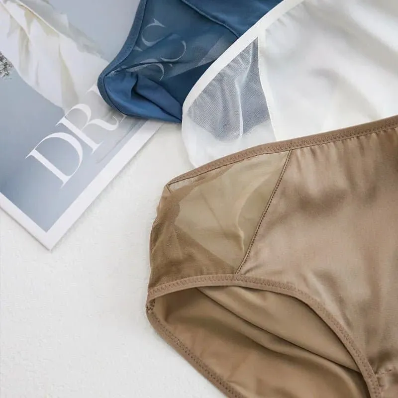 Natural Silk Mid-rise Underwear